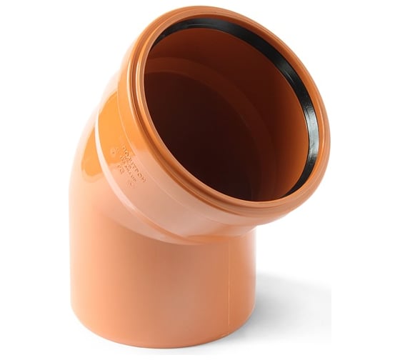 Отвод для наружной канализации PRO AQUA TERRA PP 200x45 PPH3020045 1