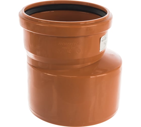 Переход эксцентрический для наружной канализации PRO AQUA TERRA PP 200x160 PPH4020016