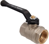 Кран шаровой латунный Hoobs ВР/ВР 1'' рычаг алюм. чёрный, 6 шт/уп. 15104H