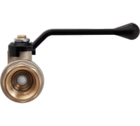 Кран шаровой латунный Hoobs ВР/ВР 1'1/2'' рычаг алюм. чёрный, 2 шт/уп. 15106H