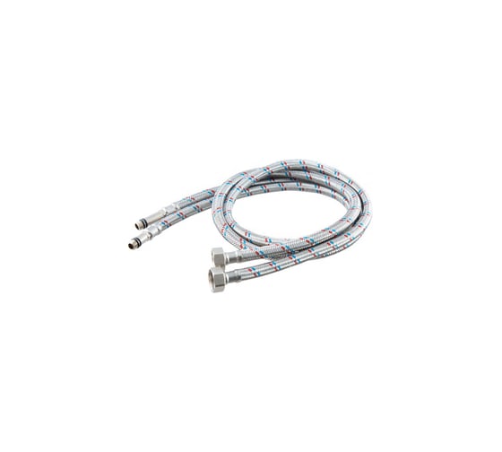 Гибкая подводка для смесителя GRIALE пара, 1/2"/М10, гайка-штуцер, 120 см GR57-120
