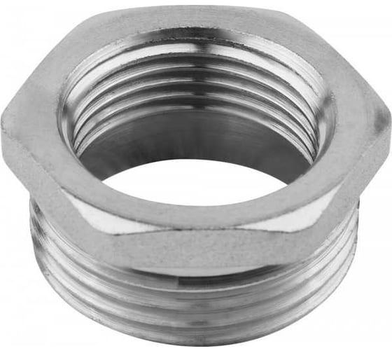 Футорка Зубр "ЭКСПЕРТ" никелированная латунь, 1/2"х3/8" 51281-1/2-3/8