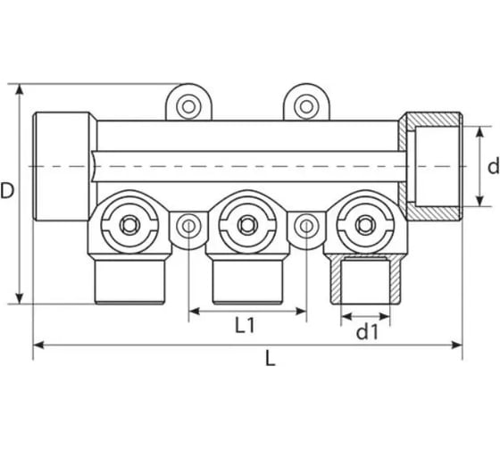 Коллектор TEBO PPR 25x20x2 выхода 030091251