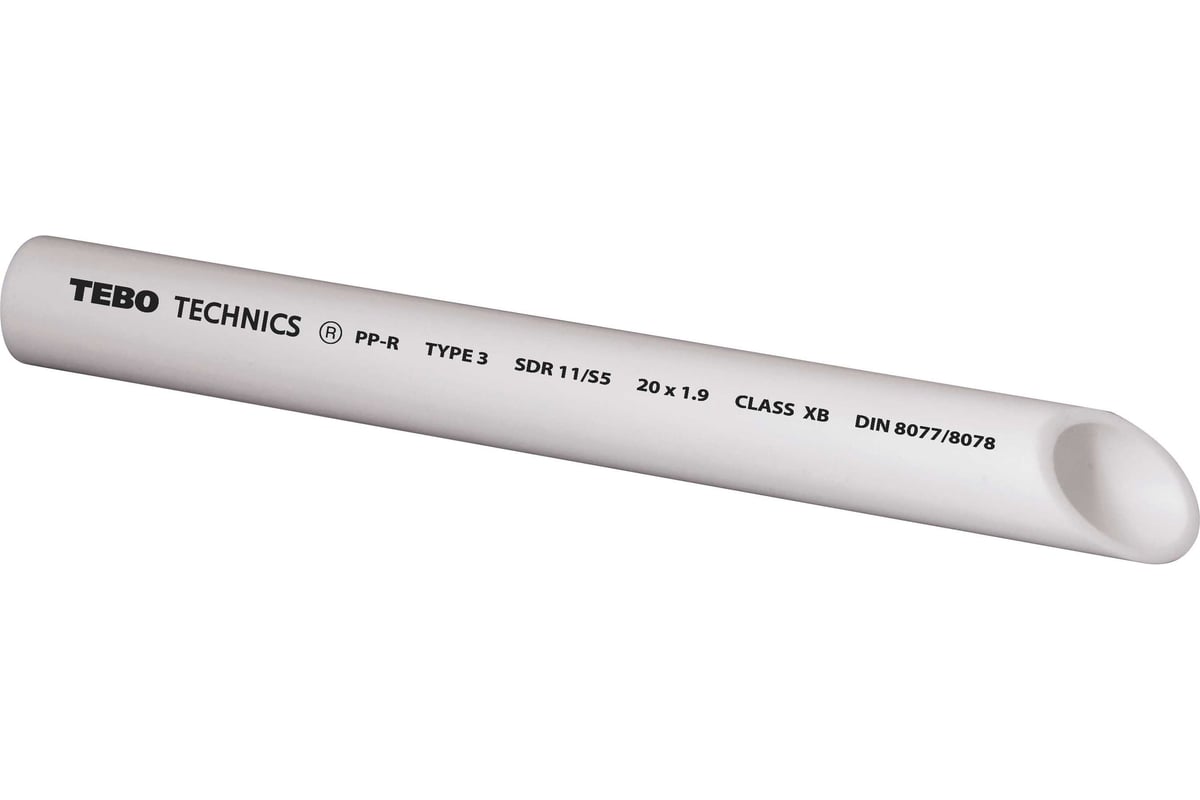 Труба TEBO PPR 25х2,3мм SDR11 (4м) 030010103 - выгодная цена, отзывы ...