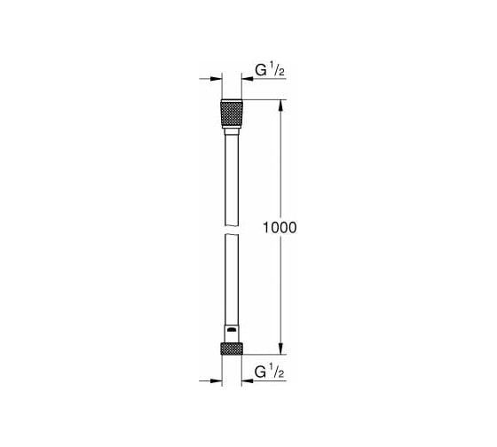 Душевой шланги Grohe Silverflex, 1000 мм 26334000