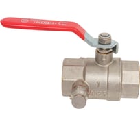 Кран шаровой EUROS Grand c дренажём, 1" ВР-ВР, ручка - усиленный рычаг EU.ST1016052 1