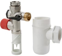 Группа безопасности бойлера (3/4" + сифон + переходник 3/4"х1/2") VALTEC VT.461.N.05