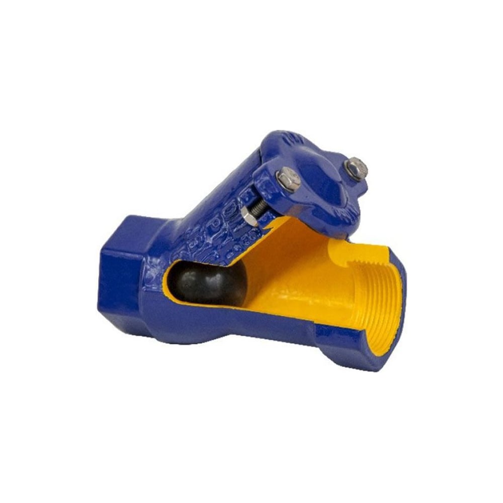 Обратный шаровой клапан Zetkama чугун, Ду65, Ру16, м/м, шар сталь ...