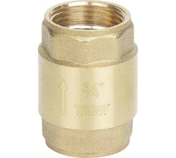Клапан обратный с латунным сердечником TEBO ВН/ВН 1/2" T-Ко.701.12.CN