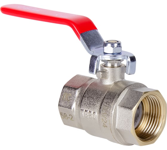Кран шаровой полный проход TEBO ВН/ВН 3/4" ручка T-КШ.101.34.КР.CN