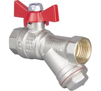 Кран шаровой с фильтром TEBO ВН/ВН 1/2" бабочка T-КШ.Ф.501.12.КБ.CN