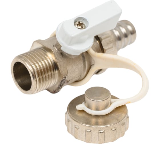 Шаровой дренажный кран с латунным штуцером TEBO НАР 1/2" T-КШ.Д.505.12.БР.CN