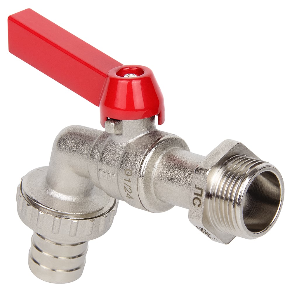 Кран шаровой поливочный с латунным штуцером TEBO НАР 1/2" T-КШ.П.555.12 ...