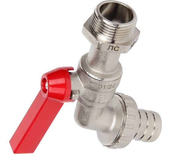 Кран шаровой поливочный с латунным штуцером TEBO НАР 1/2" T-КШ.П.555.12.КР.CN