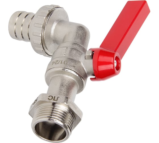 Кран шаровой поливочный с латунным штуцером TEBO НАР 1/2" T-КШ.П.555.12.КР.CN