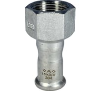 Пресс-переход Conex Banninger IBP A-Press Inox нержавеющая сталь AISI304 с внутренней резьбой 15x1/2" PS24270G0150400