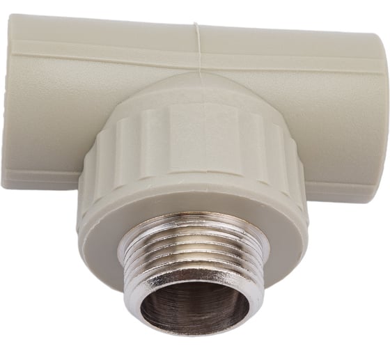 Тройник VALFEX  PP-R сер комбинированный Дн25х3/4 НР 10128025Г 127-0438