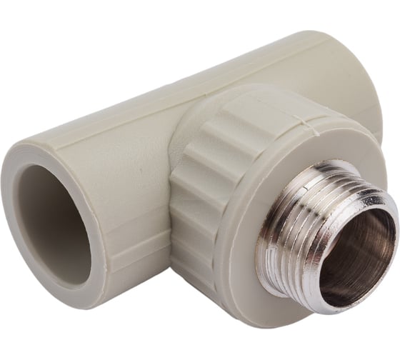 Тройник VALFEX  PP-R сер комбинированный Дн25х3/4 НР 10128025Г 127-0438
