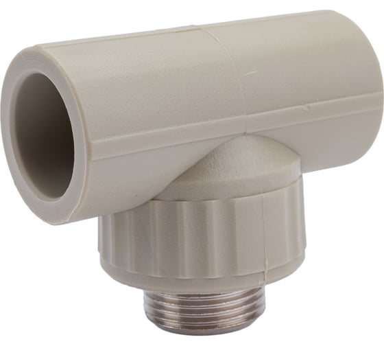 Тройник VALFEX  PP-R сер комбинированный Дн25х3/4 НР 10128025Г 127-0438