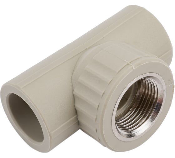 Тройник VALFEX PP-R серый комбинированный  Дн 25х3/4 ВР 10127025Г 127-1095