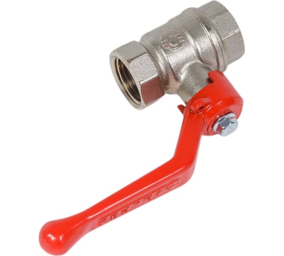 Кран шаровой для воды Valfex N/P59 1/2" ВР/ВР ручка-рычаг, латунный никелированный 11Б27фт1М(96/24) VF.214.NR1.012.N/P59.Bir