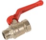 Кран шаровой для воды Valfex N/P59 1/2" ВР/НР ручка-рычаг, латунный никелированный 11Б27фт1М(80/20) VF.215.NR1.012.N/P59.Bir