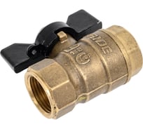 Шаровой кран для манометра LD PRIDE 1/2''вн - М20x1,5 с бабочкой, со спуском 554759