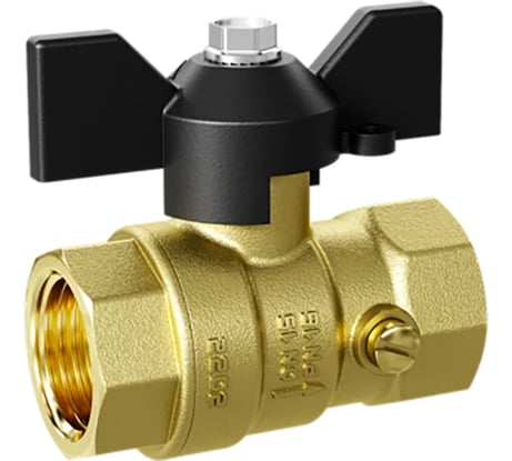 Шаровой кран для манометра LD PRIDE 1/2''вн - М20x1,5 с бабочкой, со спуском 554759
