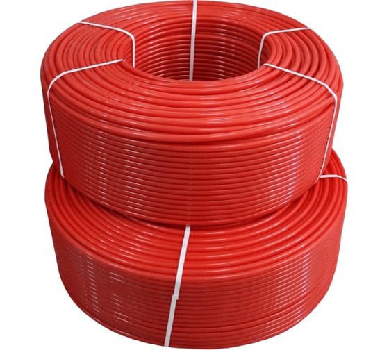 Труба EVER PLAST из полиэтилена повышенной термостойкости PE-RT 20x2,0 (200м) красная 554123