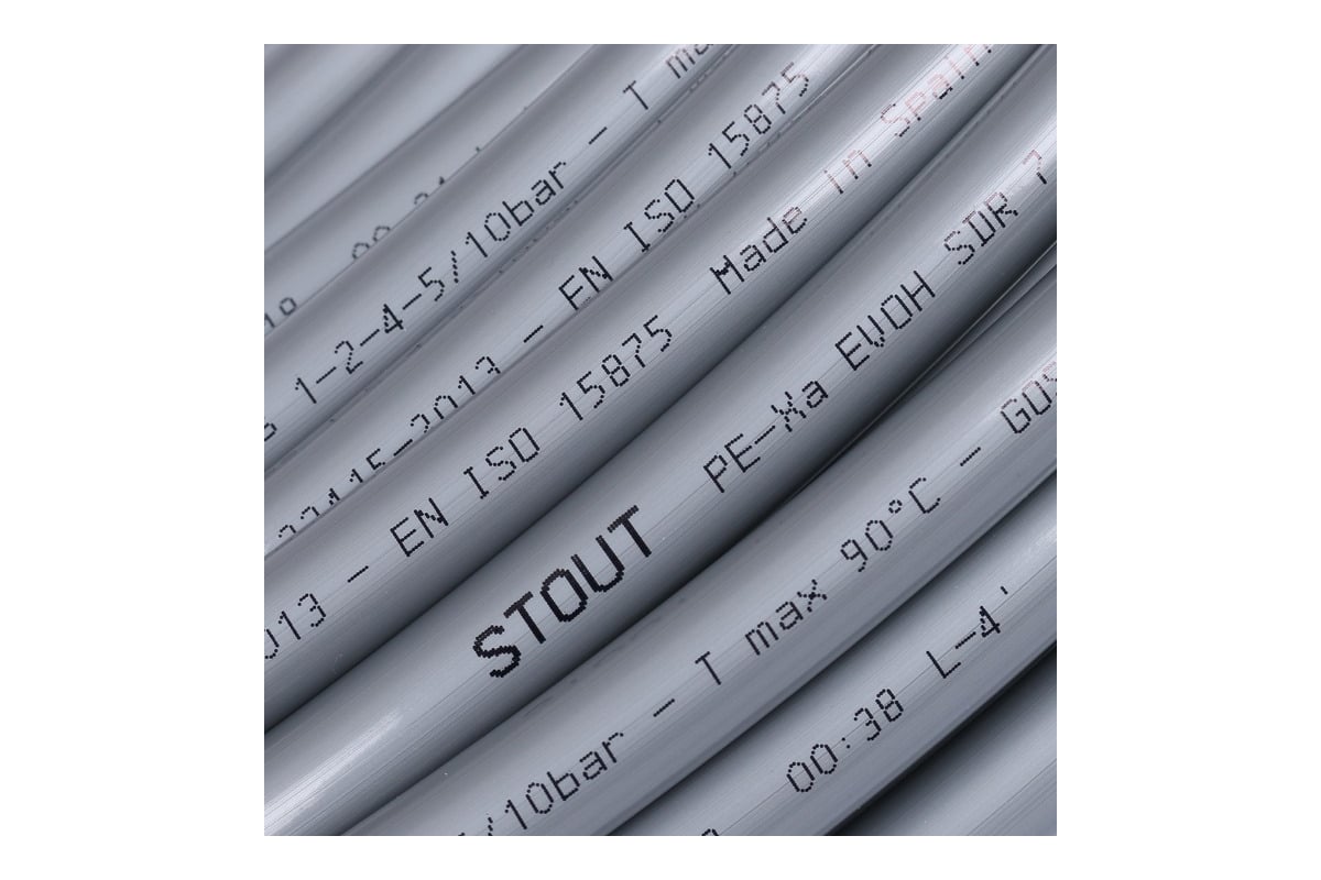 Труба из сшитого полиэтилена STOUT PEX-a 16x2.2, бухта 240 м  SPX-0001-241622 RG008Q0THCPVR5