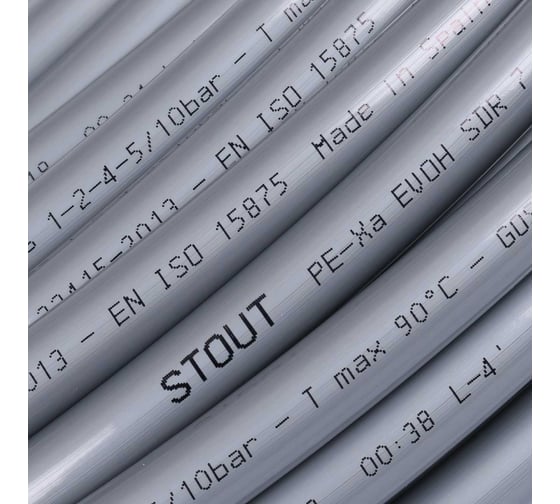Труба из сшитого полиэтилена STOUT PEX-a 16x2.2, бухта 240 м SPX-0001-241622 RG008Q0THCPVR5