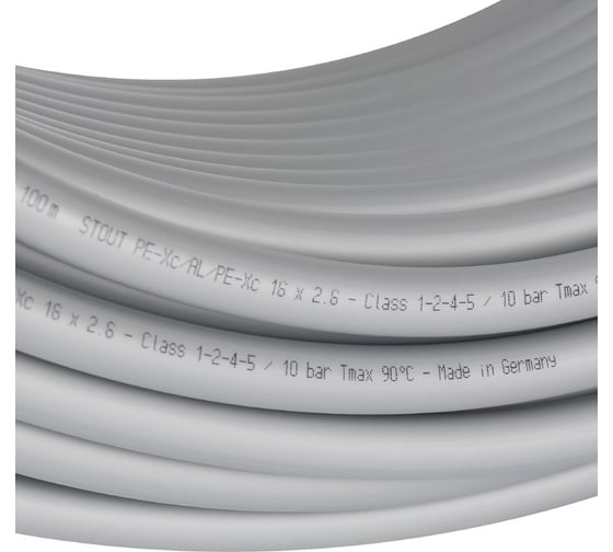 Стабильная труба PE-Xc/Al/PE-Xc STOUT 16x2.6, бухта 100 м SPS-0001-001626 RG008TN2SUJ02L