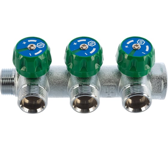 Регулирующий коллектор STOUT 3/4, 3 отвода 3/4ЕК SMB-6850-343403 RG008UJF3RLQ1E