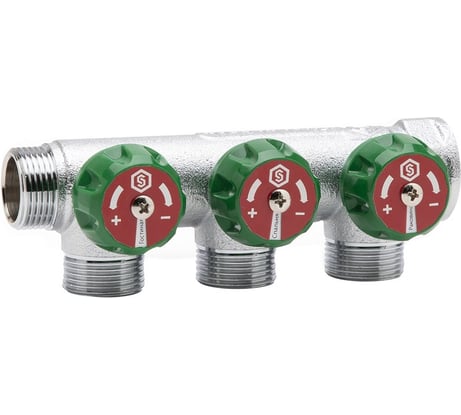 Регулирующий коллектор STOUT 3/4, 3 отвода 1/2 SMB-6850-341203 RG008UJDITG2F9