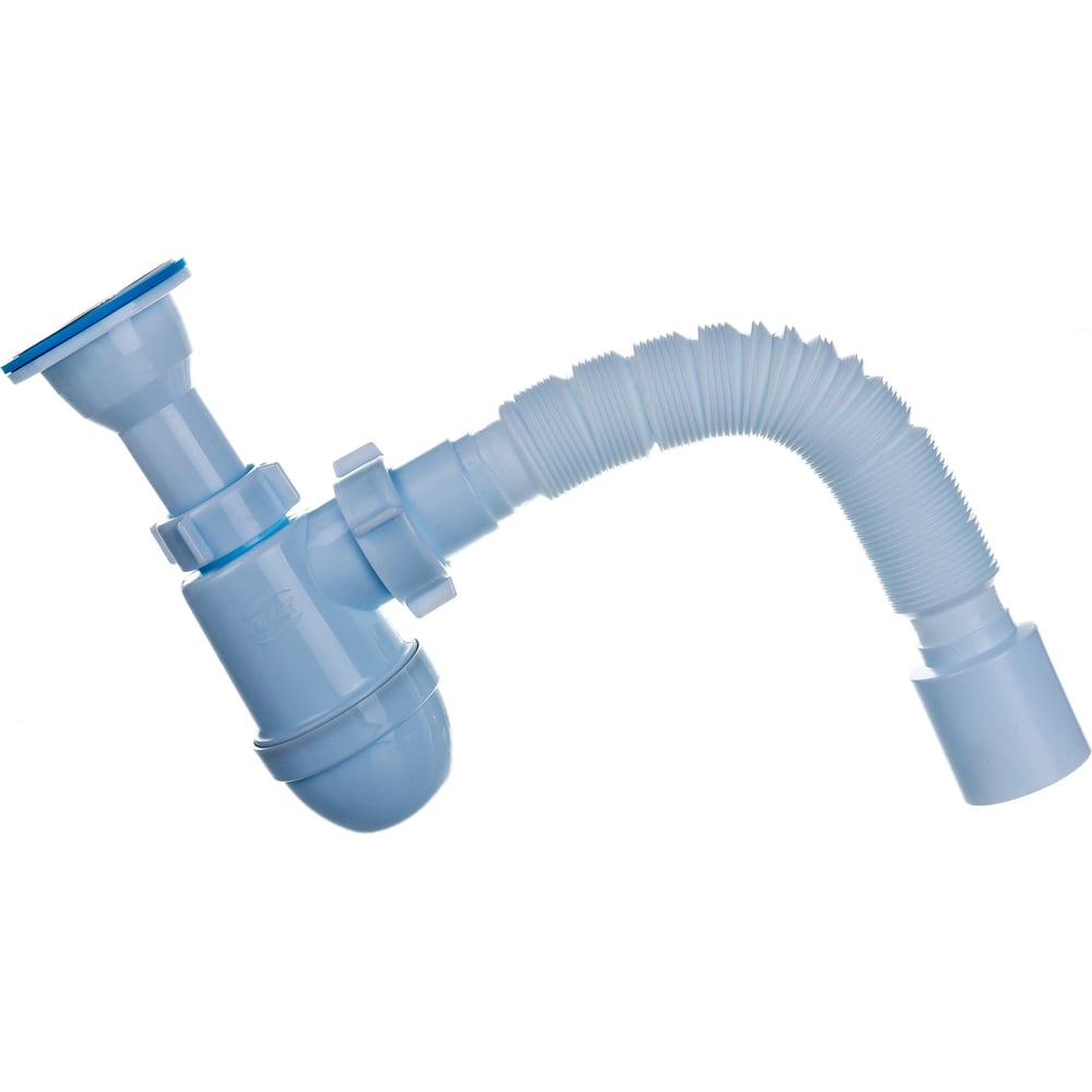 Сифон для умывальника/мойки АНИ Пласт бутылочный, литой выпуск, 1 1 ...