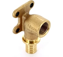 Надвижная водорозетка Rehau В 20x1/2 бронза, квадратный фланец RX 366111