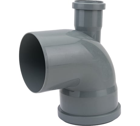 Канализационный переходной универсальный тройник АТЛАС ПЛАСТ 90 град, DN 110x50, назад SPCTV0110050