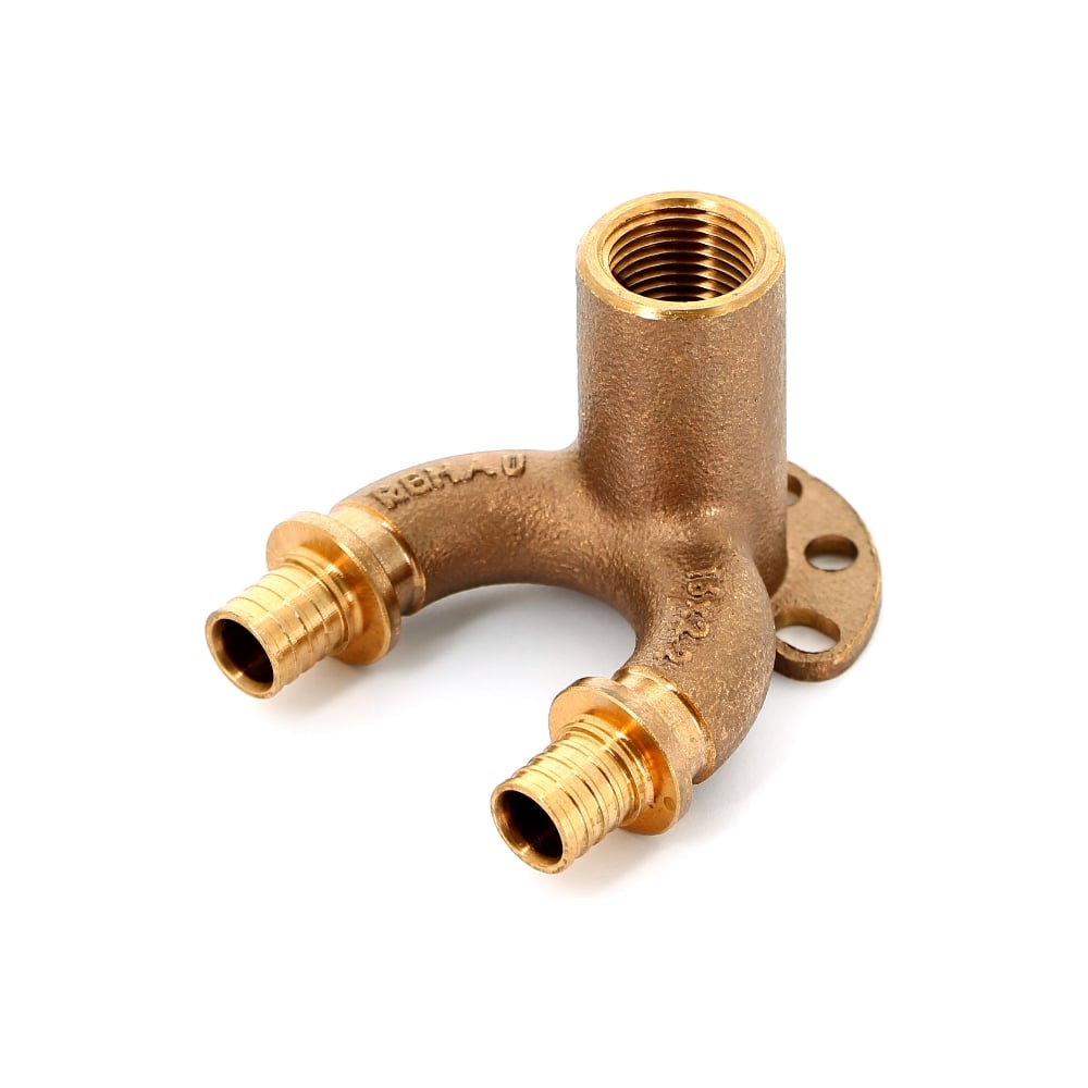 Проходная надвижная водорозетка Rehau В 16x1/2x16 бронза, удлиненная RX ...