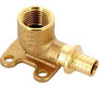 Надвижная водорозетка Rehau В 16x1/2 бронза, квадратный фланец RX 366110