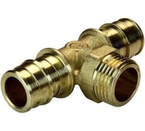 Тройник Giacomini для PE-X латунь GX153 Дн 32х1х32 НР GX153Y056 040-0394