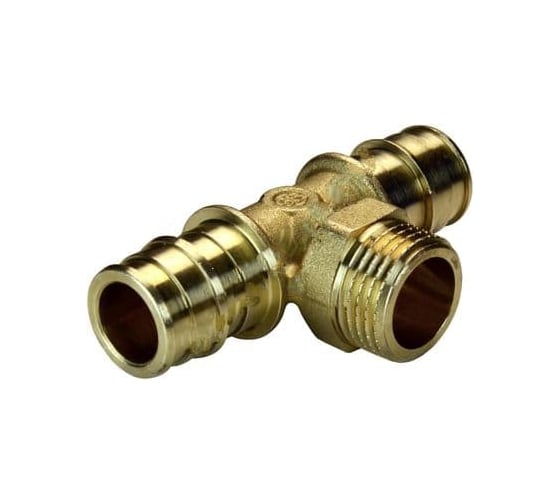 Тройник Giacomini для PE-X латунь GX153 Дн 32х1х32 НР GX153Y056 040-0394 1