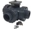 Трехходовой шаровой кран TECHNO 3050T-PVC ПВХ, под привод DN50, рабоч. темп. -10~50C 655350 1