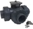 Трехходовой шаровой кран TECHNO 3050T-PVC ПВХ, под привод DN50, рабоч. темп. -10~50C 655350 3