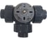Трехходовой шаровой кран TECHNO 3032T-PVC ПВХ, под привод DN32, рабоч. темп. -10~50C 655332 4