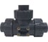 Трехходовой шаровой кран TECHNO 3032T-PVC ПВХ, под привод DN32, рабоч. темп. -10~50C 655332 5