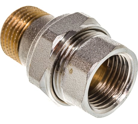 Соединитель ITAP прямой, никелированный, "американка", 1/2 161 1/2'