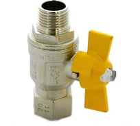 Шаровой кран для газа ITAP муфта/резьба, полнопроходной, бабочка, 1/2 ART 073 "Berlin"