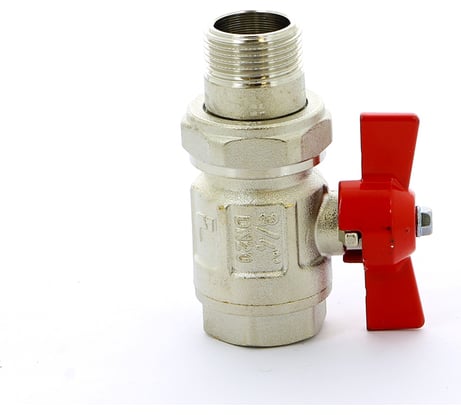 Шаровой кран ITAP IDEAL с накидной гайкой, полнопроходной, бабочка, 3/4 098 3/4'