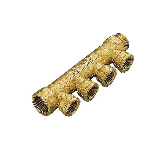 Коллектор Tiemme НВ 3/4 2x1/2 В 36 мм никелированный 1910071