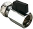 Кран Tiemme мини, обжим, В 16х1/2, флажок черный SMALL 2900041 1